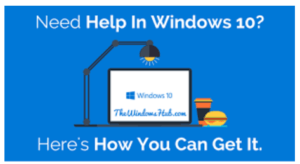 how to get help in windows 10