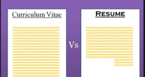 Difference Between a Resume and a Curriculum Vitae