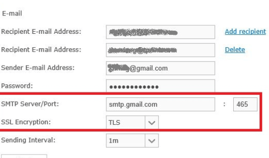 SMTP SETTINGS GMAIL