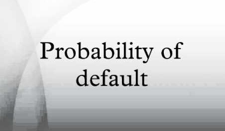calculate probability of default