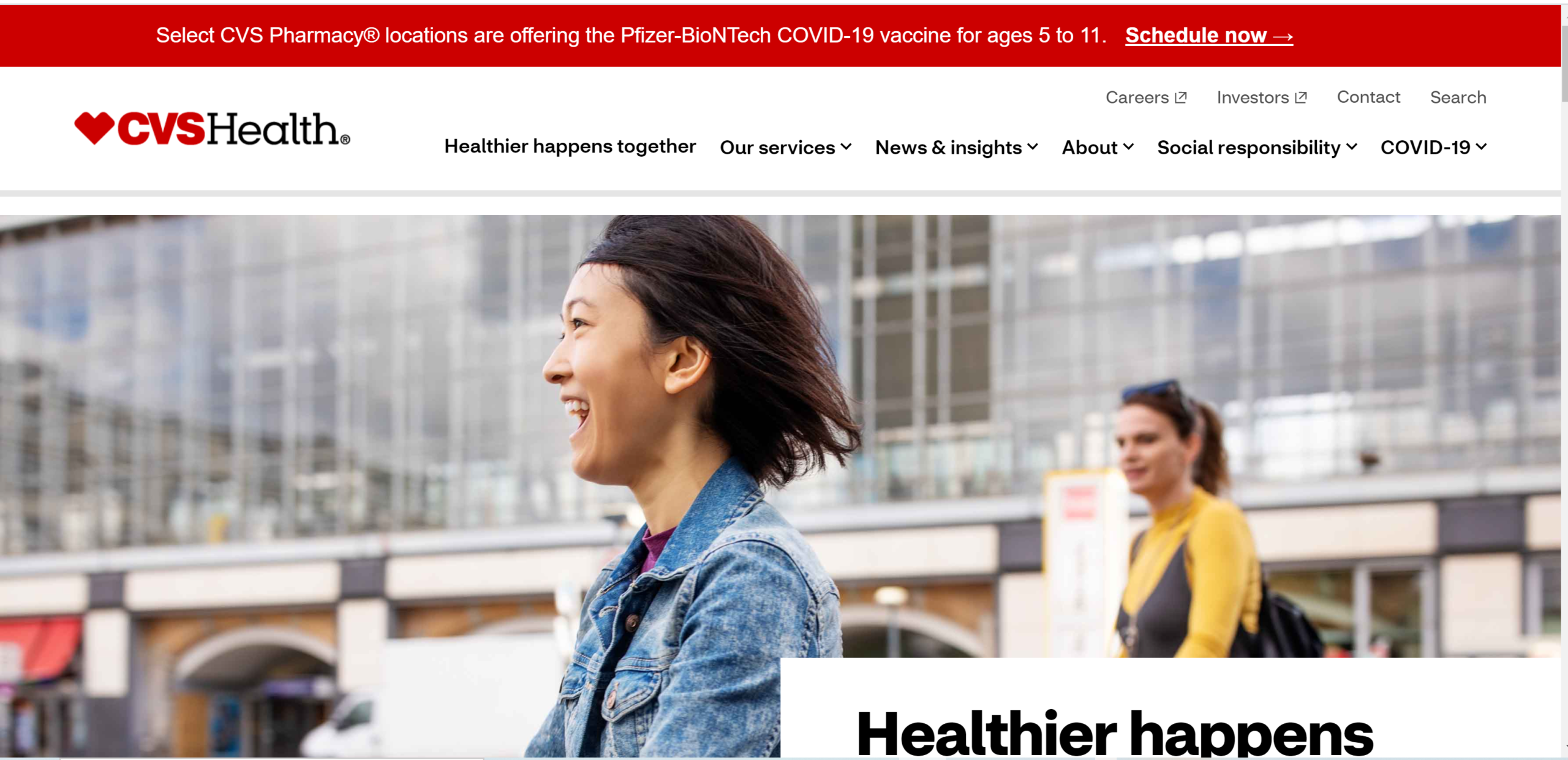 CVS – health services, food products, and health-related services