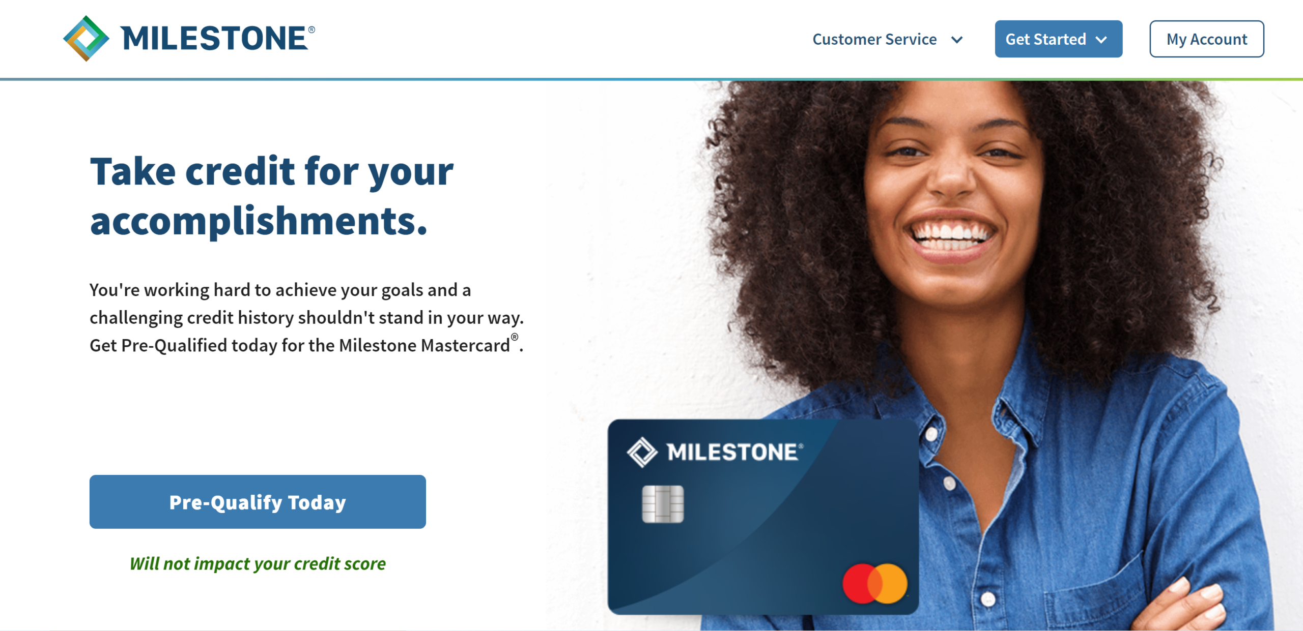 Milestone Gold MasterCard - access to your credit card account online