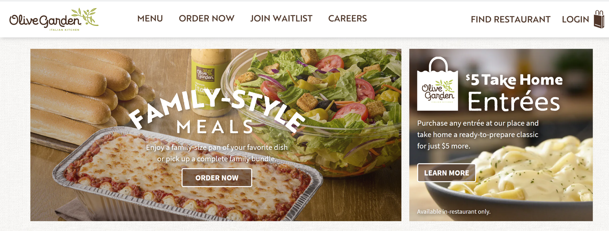 Olive Garden Restaurants - Restaurant that take care of you.