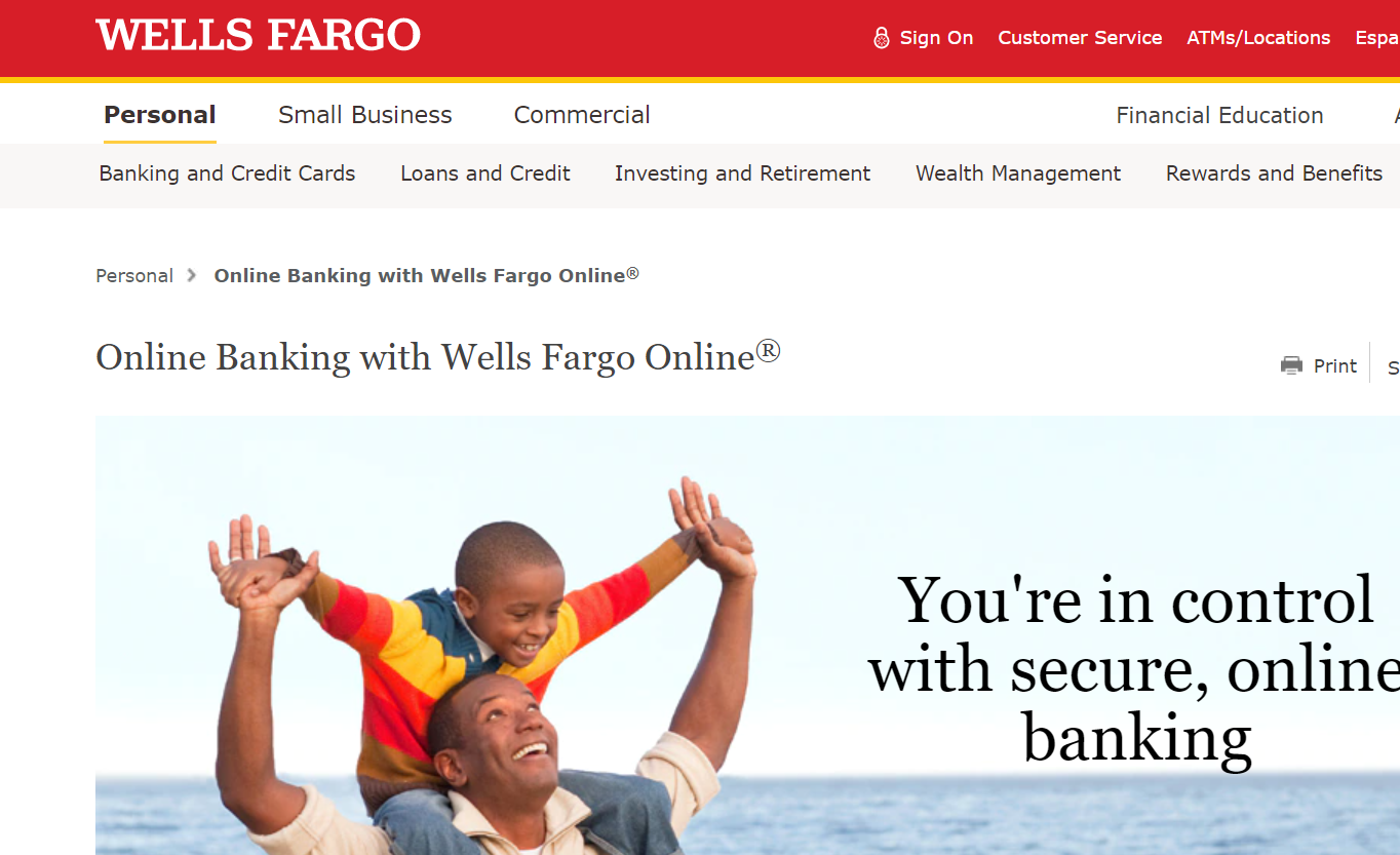 wells fargo login online banking my account