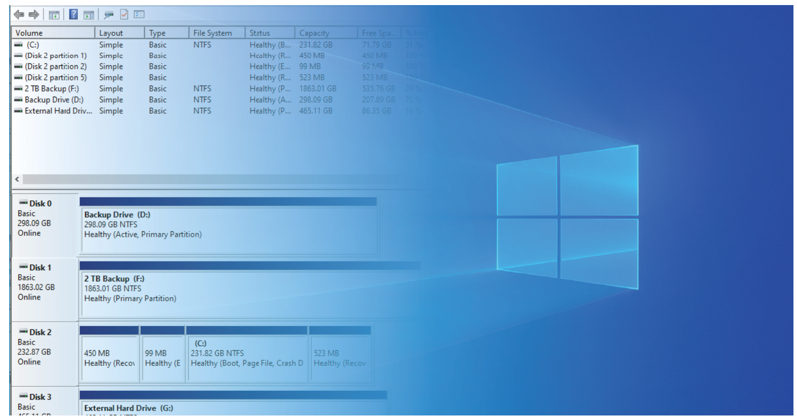 Windows 10 Disk Management Tool - How it Works