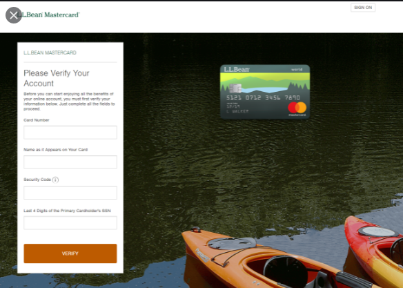 L.L Bean MasterCard Login