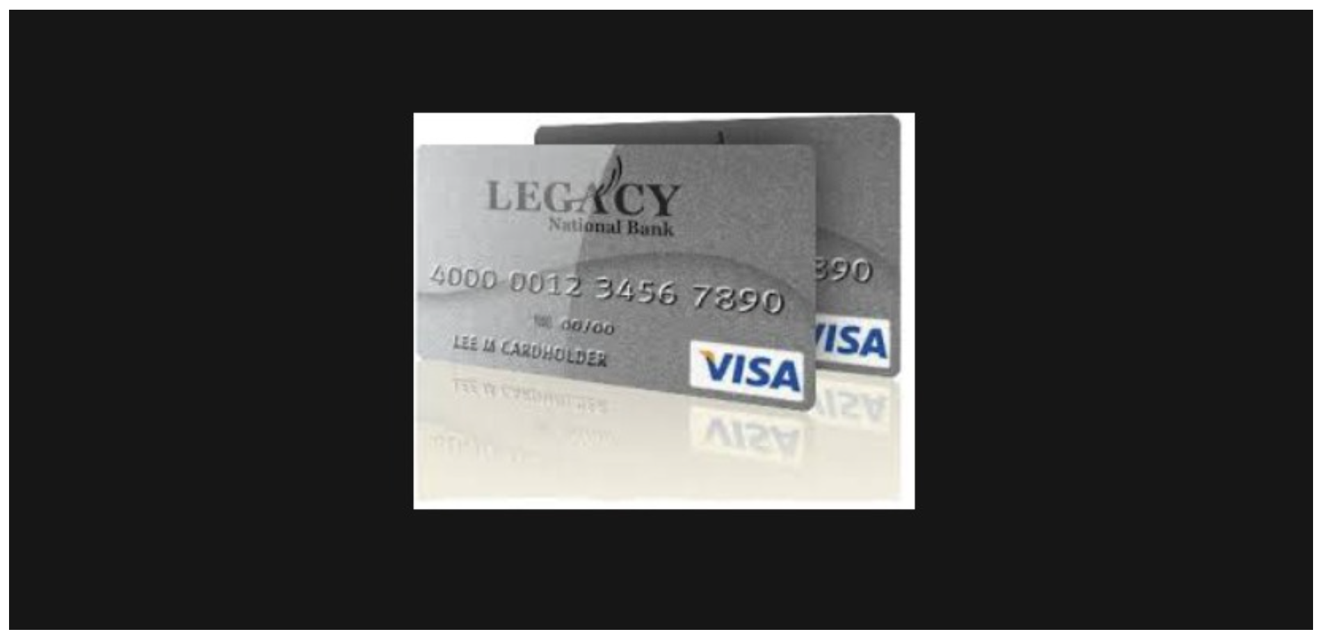 Legacy Visa Credit Card - Card For Low Credit Score Individuals