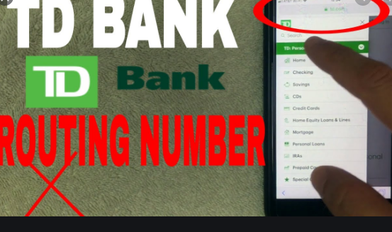 TD BANK ROUTING NUMBERS