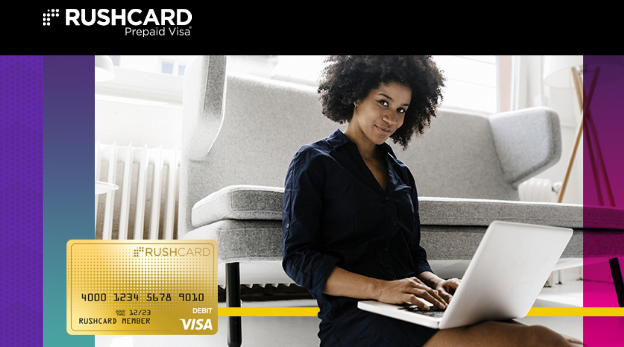 RushCard Live Reloadable Visa Card - alternative payment method