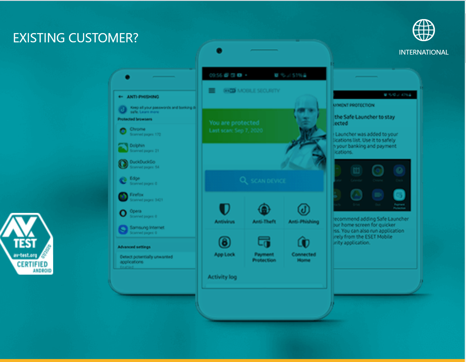 ESET Mobile Security for Android - provides protection and enhancements.