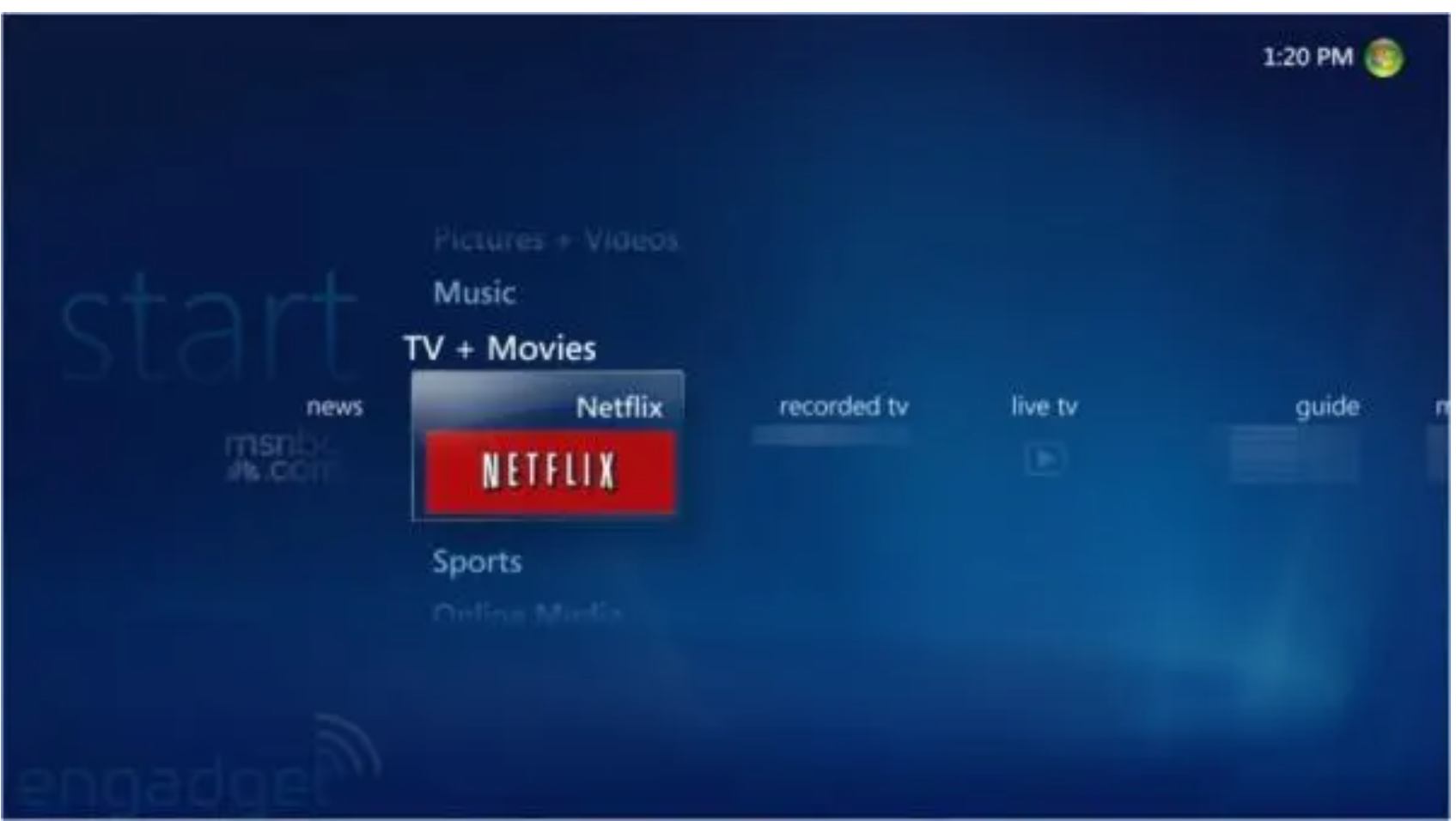 Netflix and Vista Windows Media Center - a very good viewing experience