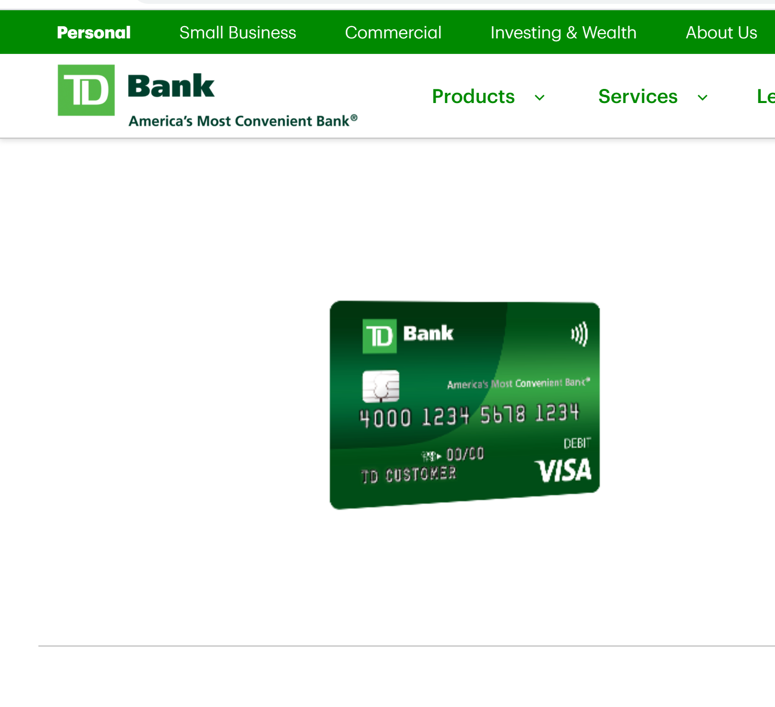 www.tdbank.com/activate card - Replace Old TD Bank Card