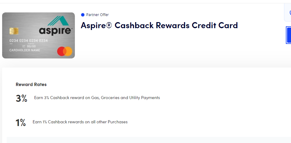 Aspire Credit Card