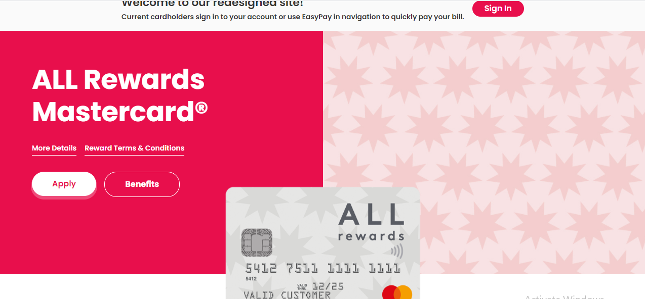 Accessing Your All Rewards Mastercard Login